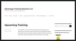 Desktop Screenshot of advantagetrainingsolutionsllc.com